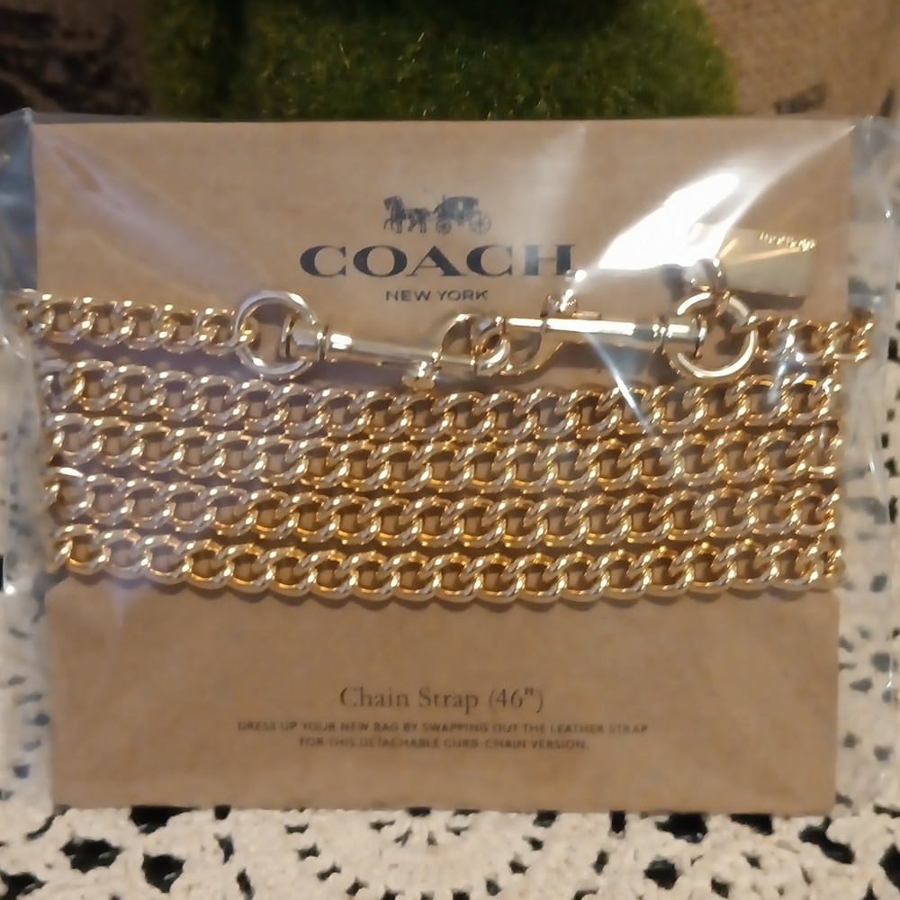 Coach Chain strap.